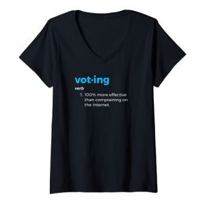 Mujer Elecciones Votar 2020 | Mujeres Demócratas Desagradables Votar Feminista Camiseta Cuello V