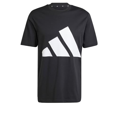 Adidas Uomo Essentials Big Logo Single Jersey tee, Black/White, L