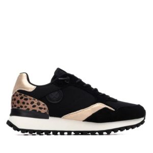 XTI – Zapatilla Mujer Negro – Calzado Cómodo y Versátil – Moda Casual – Modelo 14416102 (Talla 38)