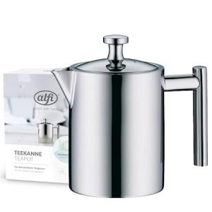Alfi Tetera colador de té Incorporado, de Acero Inoxidable, Apto para el lavavajillas, Acero Inoxidable, irrompible, 0,6 litros, 2109000060