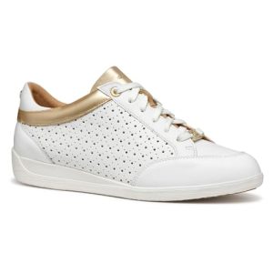 Geox D Myria C, Zapatillas Mujer, White, 42 EU