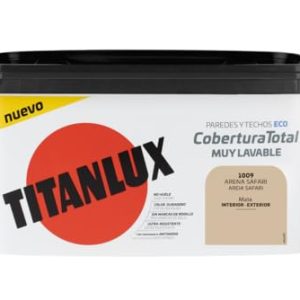 Titanlux Cobertura Total pintura para paredes Arena Safari 4L