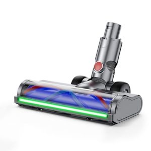 Cepillo Motorizado para Dyson V6 Animal, V6 Fluffy, DC58, DC59, DC61, DC62, DC74 Rodillo turbo motorizado con cerdas suaves y luz LED para azulejos alfombras y suelos duros