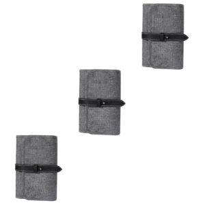 Artibetter 3piezas Bolsa De Almacenamiento USB Grande y Plegable para Accesorios Organizador De Cables y Gadgets Portátil Color Gris