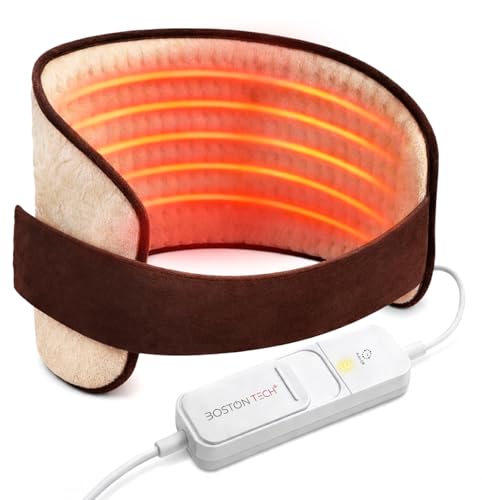 Almohadilla Térmica Eléctrica WarmFlex | Suave Microfibra 29x69 cm | Calentamiento Rápido | Alivio del Dolor | 3 Niveles de Temperatura | Display Iluminado | Lavable a Máquina + Cinturón Ajustable