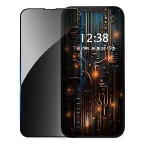 SharkProten Protector de pantalla de privacidad para Apple iPhone 11 Pro Max y iPhone XS Max, película de vidrio templado antiespía, antiarañazos, no soporta desbloqueo de huellas dactilares, 1