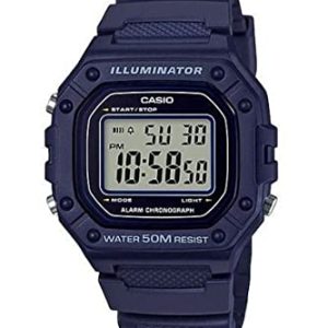 Casio Reloj Digital para Hombre de Cuarzo con Correa en Resina W-218H-2AVEF