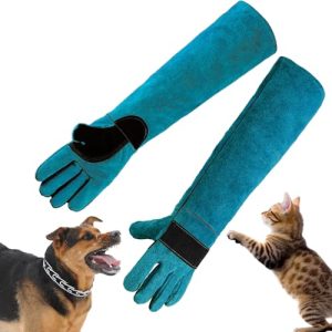ZESTEFY Guante A Prueba De Mordeduras, 60cm Anti-Mordidas Guantes, Duraderos Guantes De Trabajo Para Manejo Animales Para Jardinería, Perro/Gatos/Aves/Serpientes/Lagarto/Halcón/Reptil (60cm)