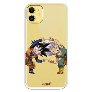 Funda para iPhone 11 Oficial de Dragon Ball Goten y Trunks Fusión para Proteger tu móvil. Carcasa para Apple de Silicona Flexible con Licencia Oficial de Dragon Ball.