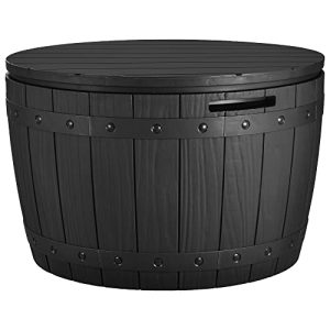 YITAHOME Arcón de Ordenación Exterior 127L, Caja de Almacenaje de Jardín para Exteriores Muebles de Patio Piscina Material