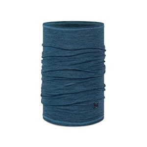 Buff®| Braga de cuello Merino Lightweight Hombre Mujer Adulto Bufanda Multifuncional 100% Lana Merino, Senderismo, Aire Libre, Sostenible, Ligera, Fina, Talla Única, Azul Oscuro