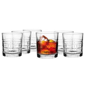 Glasmark KROSNO 1992 Juego de Vasos 6 Piezas Vasos para Beber Vasos de Agua Vasos de Bebida Vasos de Jugo Aptos para Lavavajillas 6×280 ml