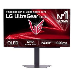 LG 27GX704A-B – Monitor Gaming Ultragear OLED 27” QHD (2560 x 1440), 16:9, 240Hz, 0,03ms GtG, DisplayHDR True Black 400, FreeSync Premium Pro y G-Sync Compatible, Morado Grisáceo