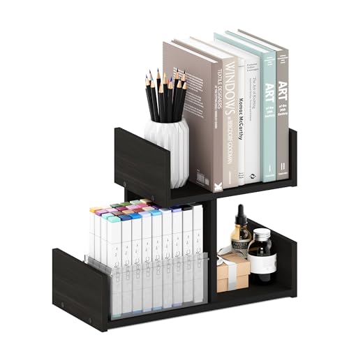 Furinno Hermite Estantería Organizadora para Material de Oficina y Hogar, Espresso