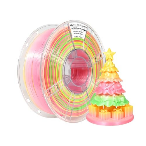 iBOSS PLA+ Filamento 1,75 mm, material de filamento de impresora, color, precisión dimensional +/- 0,02 mm, adecuado para la mayoría de las impresoras 3D FDM, color melocotón