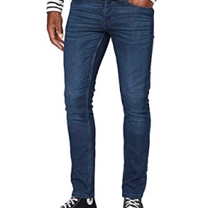 Only & Sons Pantalones Vaqueros de Hombre Ajustados Estilo básico Vaqueros cónicos Lavados en Piedra, Color:Azul-2, Talla de pantalón:28W / 32L
