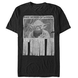 Star Wars Men’s Words of Wisdom T-Shirt,
