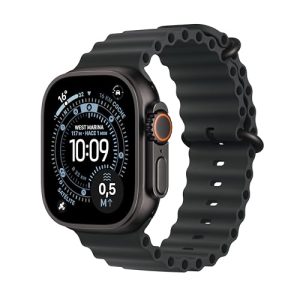 Apple Watch Ultra 3 GPS + Cellular, Reloj prémium para Running y Multideporte con Caja de Titanio Resistente de 49 mm y Correa Ocean Negra. Monitores avanzados de Salud