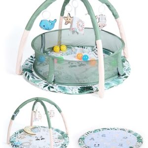 Homing Baby, Gimnasio Bebe, Reversible 8 Juguetes Valla 10 Bolas Cojín Tummy, Gimnasio Bebe 0-6 meses, Tapete Actividades Bebe, Manta Actividades Bebe, Tummy Time Bebe, Alfombra Bebe, Manta Meses