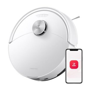 roborock Q10 S5 Robot Aspirador y Fregasuelos Succión HyperForce de 10000 Pa, Robot Vacuum con Doble Sistema Antienredos, Navegación PreciSense LiDAR, Evitación de Obstáculos Reactive Tech, Blanco