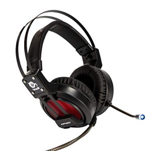 Talius Osprey – Auricular Gaming RGB 7.1 omnidireccional, programable, cancelación de Ruido, Controlador de Volumen Compatible PC & PS4/5, Negro (Osprey)