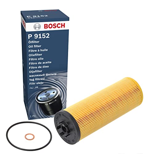 Bosch P9152 Filtro de Aceite para Coche - Separa Hollín y Partículas Metálicas del Aceite del Motor, con una Fiable Lubricación del Motor