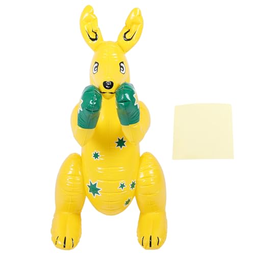 Pilipane Blow up animal lindo dibujos animados inflables inflables PVC Toy de peluche de peluche para niños Adultos Decoraciones al aire libre Suministros para fiestas (L 34x34x12.5cm)