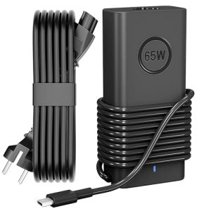 Sustitución DELL 65W USB-C Cargador Computadora portátil, Aplicable a DELL Latitude 5540 5420 7400 5440 7440 3540 5520 7420 5430 7390 7320 5530 7430 3440 7340 5320 7410 7330 7530 XPS 13