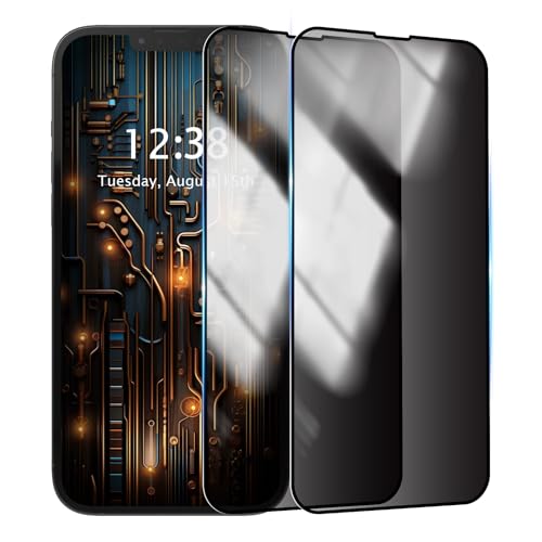 SharkProten Protector de pantalla de privacidad para Apple iPhone X/XS y iPhone 11 Pro, película de vidrio templado antiespía, antiarañazos, no soporta desbloqueo de huellas dactilares, paquete de 2