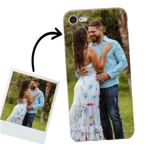 ICOVERI Funda Personalizada para iPhone 7/8/SE 2020/2022 Foto y/o Letras. Funda Personalizable Silicona Flexible TPU, Transparente, Antigolpes, Resistente. Carcasa Compatible con iPhone 7/8/SE 20/22