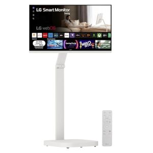 LG 32U721SAW-W – Smart Monitor Swing 32″, Especial Cine & Streaming, 4K UHD (3840 x 2160), VA, webOS24, USB Tipo-C, Peana Swing Portátil y Flexible, Mando Magic Pointer Remote, App ThinQ, Blanco