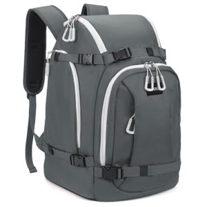 MIGGEEY Bolsa para botas de esquí con compartimento para casco y botas [50L], mochila para botas de esquí con bolsa para casco, bolsa para botas de esquí con función de bandolera y espacio de