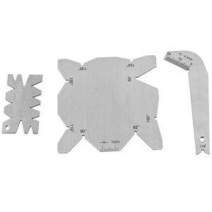 3Pcs Puntas Puntas Esquinas TOPINCN Calibre Inspección S/S Jarra Medidora Esquinas De Acero Inoxidable Grabado