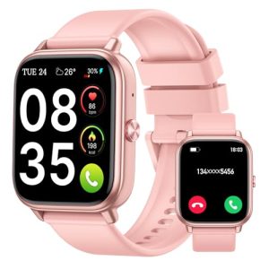 Reloj Inteligente Hombre Mujer, 1.83″HD Smartwatch con Llamadas Bluetooth, Batería de 1000mAh, Autonomía de 20 Días, Impermeable IP68, 110+ Deportivos Modos, Reloj Deportivo para Android iOS