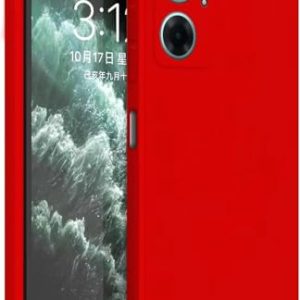 Movilear Funda Carcasa de Silicona Líquida para Xiaomi Redmi 10 5G, Interior de Microfibra Antigolpes Protección Gel Ultra Suave de Goma a Prueba de Choques y Arañazos FSUA (Rojo)