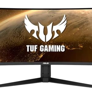 ASUS Monitor Gaming TUF Gaming VG34VQL1B: 34 Pulgadas, WQHD (3440×1440), 165 Hz (más de 144 Hz), Extreme Low Motion Blur, FreeSync Premium, 1ms (MPRT), Curvo, DisplayHDR 400