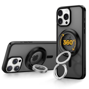 ​SYNCWIRE Soporte de Anillo Magnético para MagSafe – Rotación de 360°, Agarre de Teléfono Móvil de Doble Cara Compatible con iPhone 17 16 15 14 13 12 Pro MAX Android Accesorios MagSafe