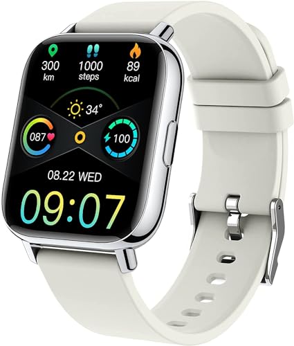 Reloj Inteligente Hombre Mujer, 2024 Nueva Smartwatch con Pulsómetro, 1.69" Smartwatch Hombre con Monitor de Sueño, Podómetro, 24 Modos Deportes, Impermeable IP68 Pulsera Actividad Motast