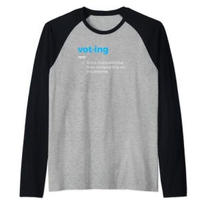 Elecciones Votar 2020 | Mujeres Demócratas Desagradables Votar Feminista Camiseta Manga Raglan