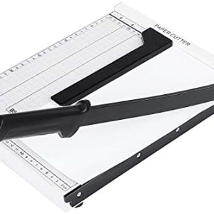 lichire Guillotina para papel, 325 mm, 12 hojas, A4 l353 zm18 ayuda, foto Schneider para cupones, manualidades, etiqueta y papel fotográfico, color negro, color Blanco