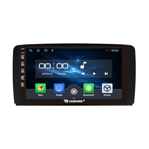 Quad Core 4G+64G Car CarPlay Android Auto 9" IPS Pantalla Navegación Estéreo Pantalla táctil Headunit Pad Tablet cámara Marcha atrás GPS Reproductor Multimedia para Benz W251 R300 R350 2006-2014