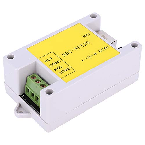 Módulo de relé de Red IP de 2 Canales Control Remoto para Hogar Inteligente DC5V, Soporte MODBUS TCP, Controladores de relé de 2 Canales 10A para Control de Hogar Inteligente