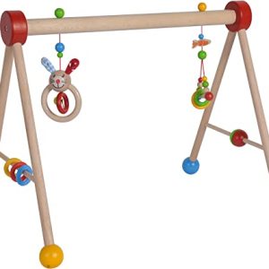 Eichhorn Eichhorn-Gym-100017034 Baby Gym, diseño de Conejo, con función de Juego y Agarre, 45 x 51, FSC 100%, Madera de Haya, Felpa, BSK, 3 m+ Fabricado en Alemania, Multicolor, Large (100017034)