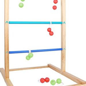 Small Foot 12034 «Lanzamiento Activo de Madera, Juego al Aire Libre para jóvenes y Mayores, a Partir de 3 años, Multicolor
