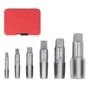 Juego de Grifos para Tuberías, Herramienta de Corte NPT de 6 uds., 1 Pulgada, 3/4 Pulgadas, 1/2 Pulgadas, 3/8 Pulgadas, 1/4 Pulgadas, 1/8 Pulgadas, para Tubería de PVC