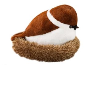 HEMOTON Muñeca de Mahjong Gorrión de Peluche Juguete para Interior Decorar Dormitorio