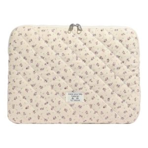 GSenhui Puffy – Funda para portátil de 11 a 15 pulgadas, diseño floral, compatible con MacBook Air/Pro de 13,3 a 13,6 pulgadas