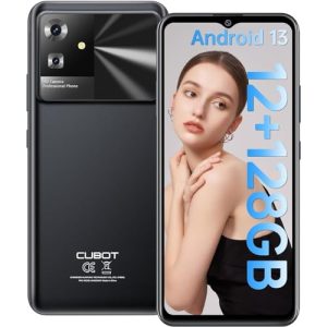 CUBOT Note 21 – Smartphone de 6.5″ HD+, 6GB y 128GB, Cámara Dual 50MP, Batería 5200mAh, Android 13, Procesador OctaCore, Color Negro
