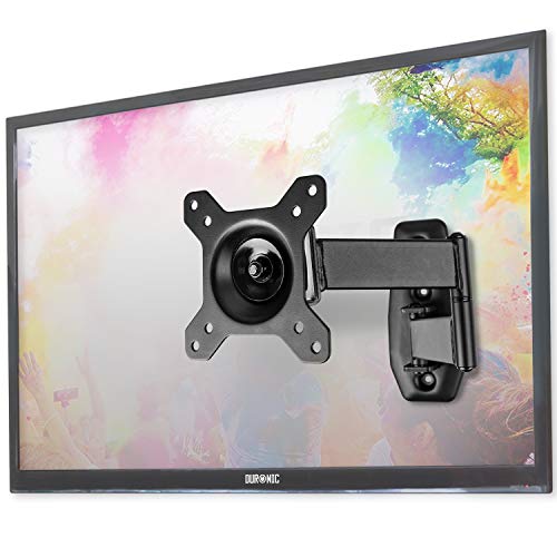 Duronic TVB1120 Soporte TV de Pared | Giratorio para Pantalla de Entre 13" a 30" | Soporta hasta 18kg máx | Soporte Solo Compatible con VESA 75 y 100 | Monitor LED LCD Plasma