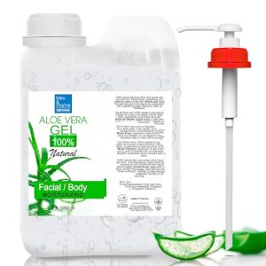 Gel Aloe Vera, Puro, 100% Natural, Cultivo Ecologico, Cosmética Casera, Cuidado Cabello y Piel, Vegano, Cruelty-Free, 1000 ml con dispensador